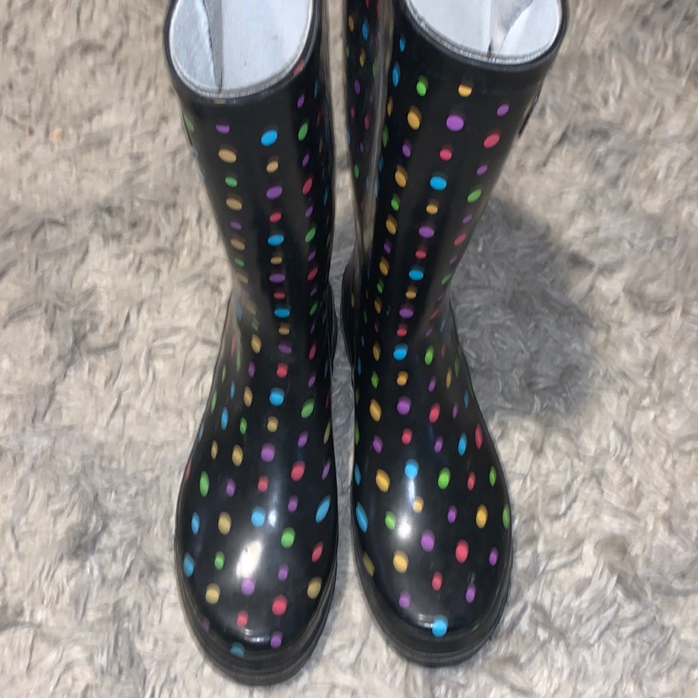 Women's Dot City Tall Rain Boots Western City